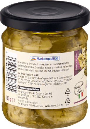 Artischocken, mit Kräutern in Öl, 180 g