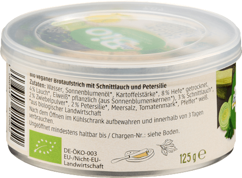 Brotaufstrich, Vegane Pastete Gartenkräuter, 125 g
