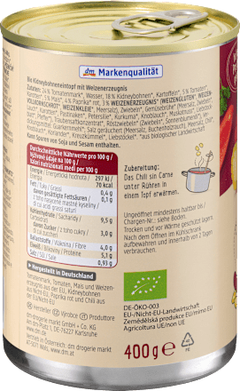 Chili sin Carne, 400 g