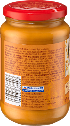 Erdnusssoße Saté, würzig-nussig, 325 ml