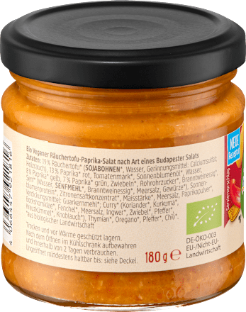 Feinkostsalat wie Budapester Salat mit Räuchertofu, vegan, 180 g