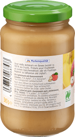 Fruchtmark Apfel mit Banane, 360 g