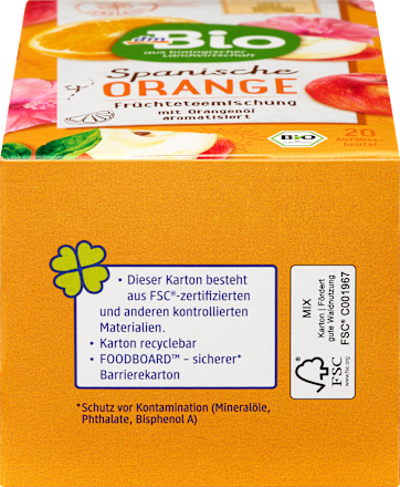 Früchtetee Spanische Orange (20 Beutel), 40 g