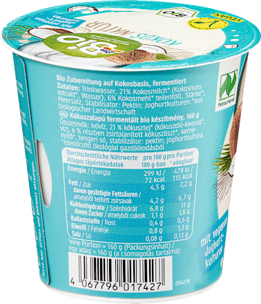 Joghurtalternative Kokos Natur, 160 g