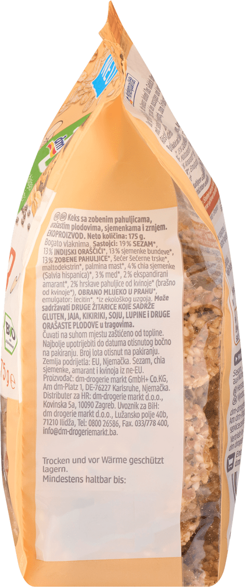 dmBio Knuspergebäck Saaten & Kerne, 175 g