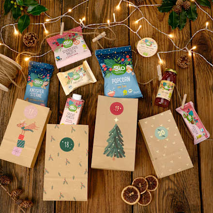 Knuspersterne mit Kakao & Honig, Adventskalender zum Selbstgestalten 2025, 25 g dmBio