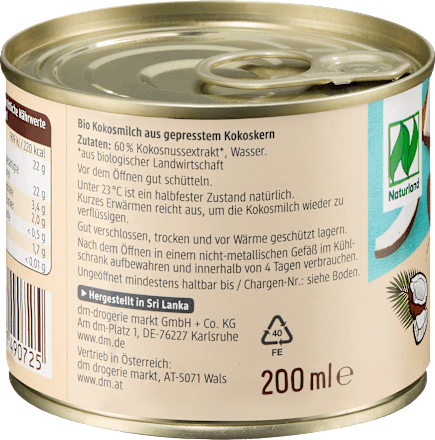 Kokosmilch, 200 ml