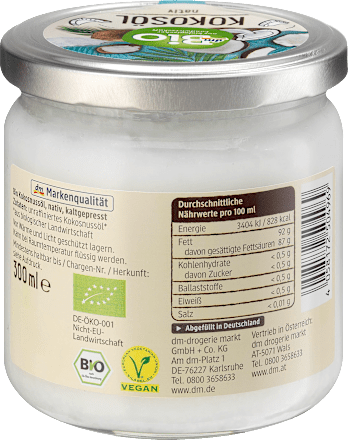 Kokosöl, nativ, 300 ml