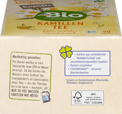 Kräutertee Kamille (50 Beutel), 75 g