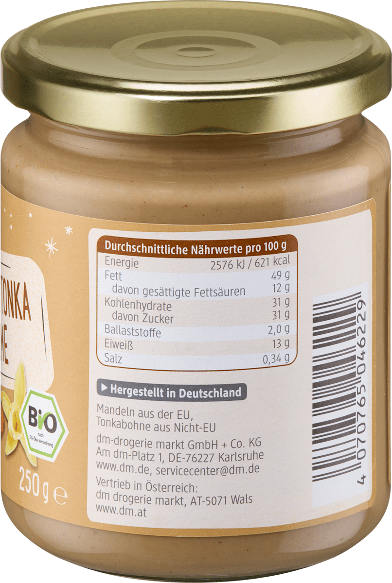 dmBio Mandel Tonka Creme, 250 g
