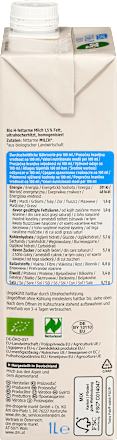 Milch, haltbare Alpenmilch 1,5% Fett, 1 l