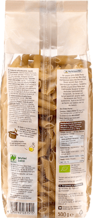 Nudeln, Penne aus Dinkel, 500 g