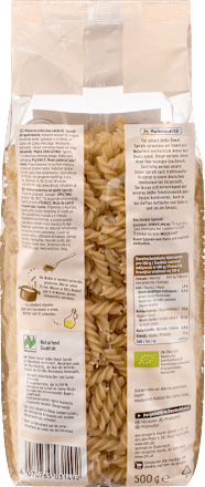 Nudeln, Spirelli aus Dinkel, 500 g