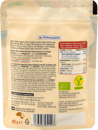 Pasta Topping, vegan, 80 g