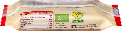 Riegel, Hafer-Apfel-Zimt, 50 g