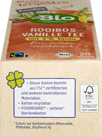 Rooibostee mit Vanille (20 Beutel), 30 g