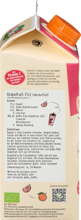 Saft, Pink Grapefruit, 0,75 l