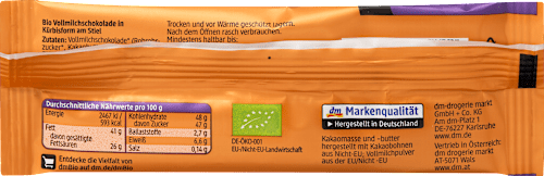 Schokolade Vollmich, Schokololly, 15 g