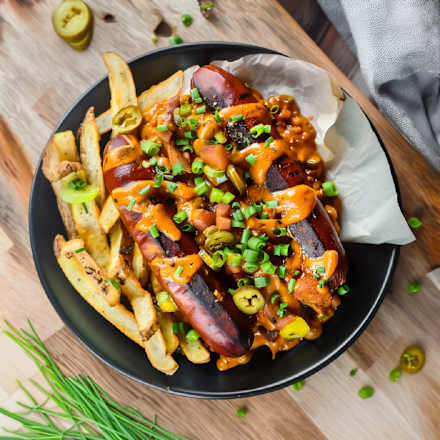 Seitan Bratwurst, nach Chorizo-Art gewürzt, 130 g