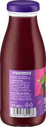 Smoothie, Apfel, Holunder, Aronia & Himbeere, 245 ml