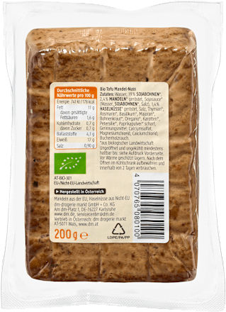 Tofu, Mandel Nuss, 200 g