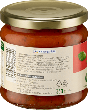 Tomatensoße Kräuter, 350 ml