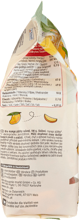 Trockenfrüchte, Mangostreifen, 100 g