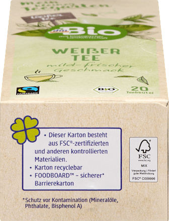 Weißer Tee (20 Beutel), 30 g