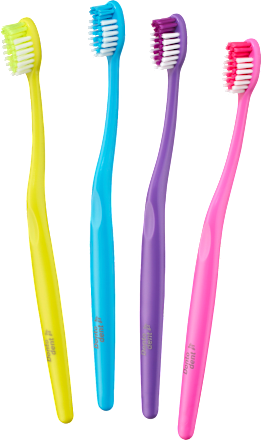 Klassieke medium tandenborstel, 4 stuks