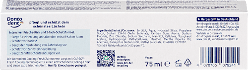 Zahnpasta cooling fresh, 75 ml