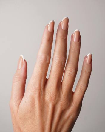 Künstliche Nägel, Soft Gel Press Ons Classic French, 30 St Doonails