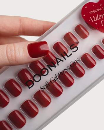 Künstliche Nägel, Soft Gel Press Ons Short Heartbreaker, 30 St