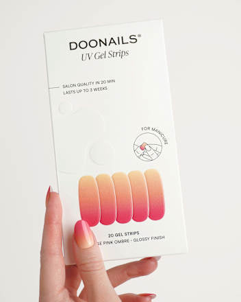 UV Gel Nagelfolien, Gel Strips Pink Ombre, 20 St Doonails
