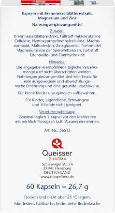 Brennnessel Kapseln 60 St, 26,7 g
