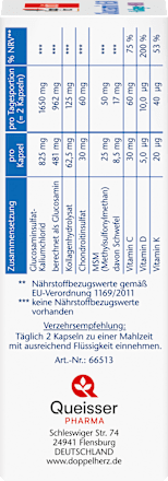 Glucosamin 1650 Kapseln 40 St, 45,2 g