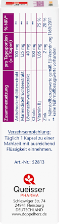 Mariendistel + Artischocke & Löwenzahn Kapseln 30 St, 27,3 g