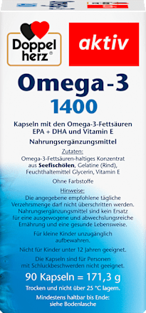 Omega-3 1400 capsules 90 stuks, 171,3 g