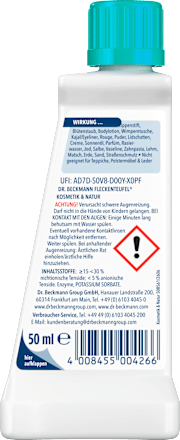Fleckenentferner Fleckenteufel Natur & Kosmetik, 50 ml