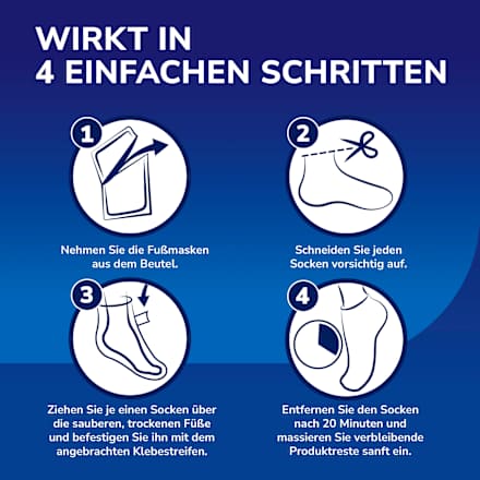 Fußmaske Socken mit Aloe Vera (1 Paar), 2 St