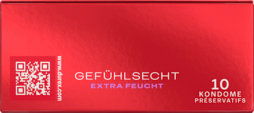 Kondome Gefühlsecht Extra Feucht, Breite 56mm, 10 St