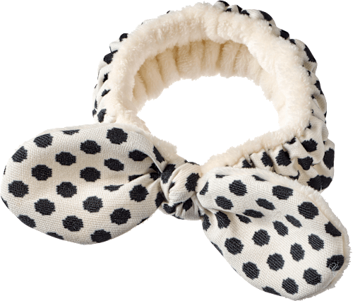 Make-up remover lint strik zwart/wit, 1 stuk