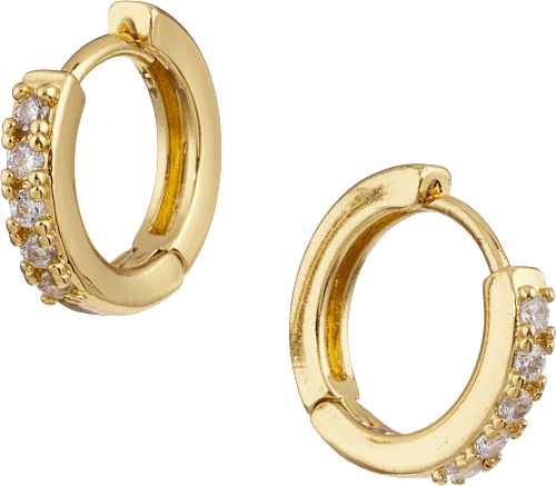 Creolen vergoldeter Modeschmuck, 2 St ebelin