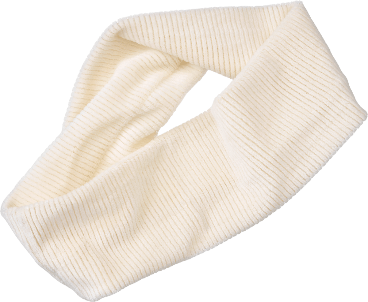 Haarband flach Cord-Optik, creme, 1 St