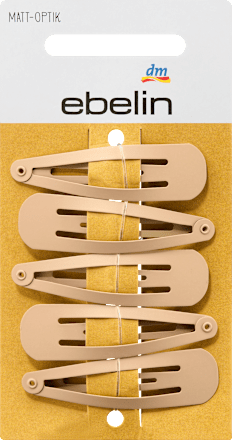 Haarclips Matt-Optik, blond, 5 St