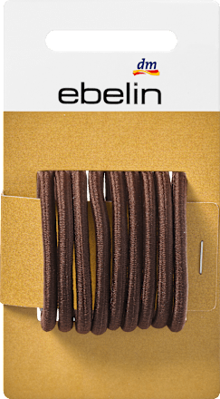 Haarelastiekjes bruin, 9 stuks