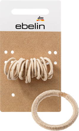 Haargummis mini blond, 18 St ebelin