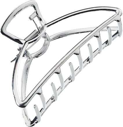 Haarklammer aus Metall Silber-Optik, 1 St ebelin