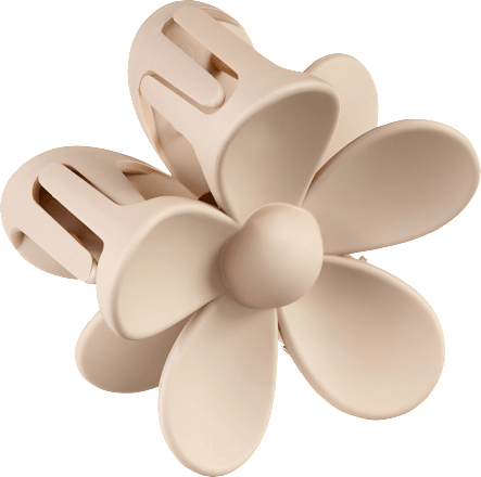 Haarklammer Blume beige, 1 St ebelin