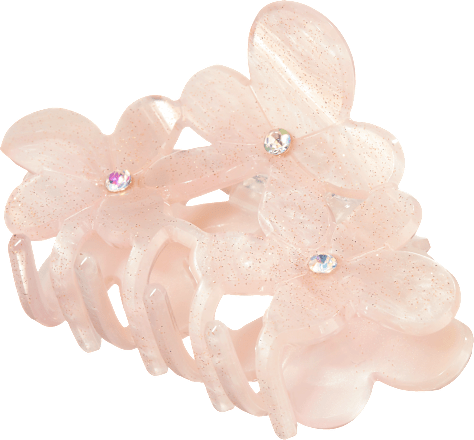 Haarklammer Blume rosé, 1 St ebelin