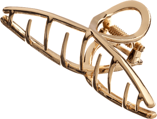 Haarklammer goldfarben, 1 St